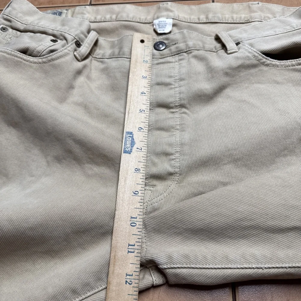 Polo Ralph Lauren Corduroy Pants Men Sz 40‎ x 33 Beige Button Fly Vintage Cords